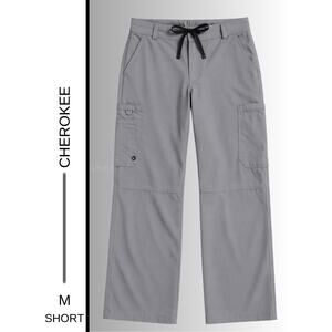 MSRP: $45 | ✨ Cherokee Infinity Slate Gray Cargo Scrub Pants – Size M Short ✨